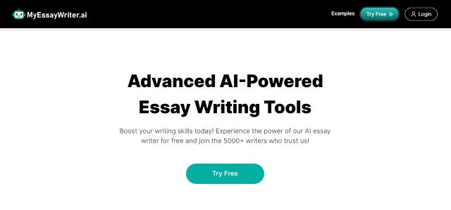 AiEssayWriter Homepage