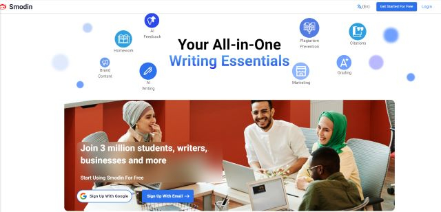 Smodin Homepage